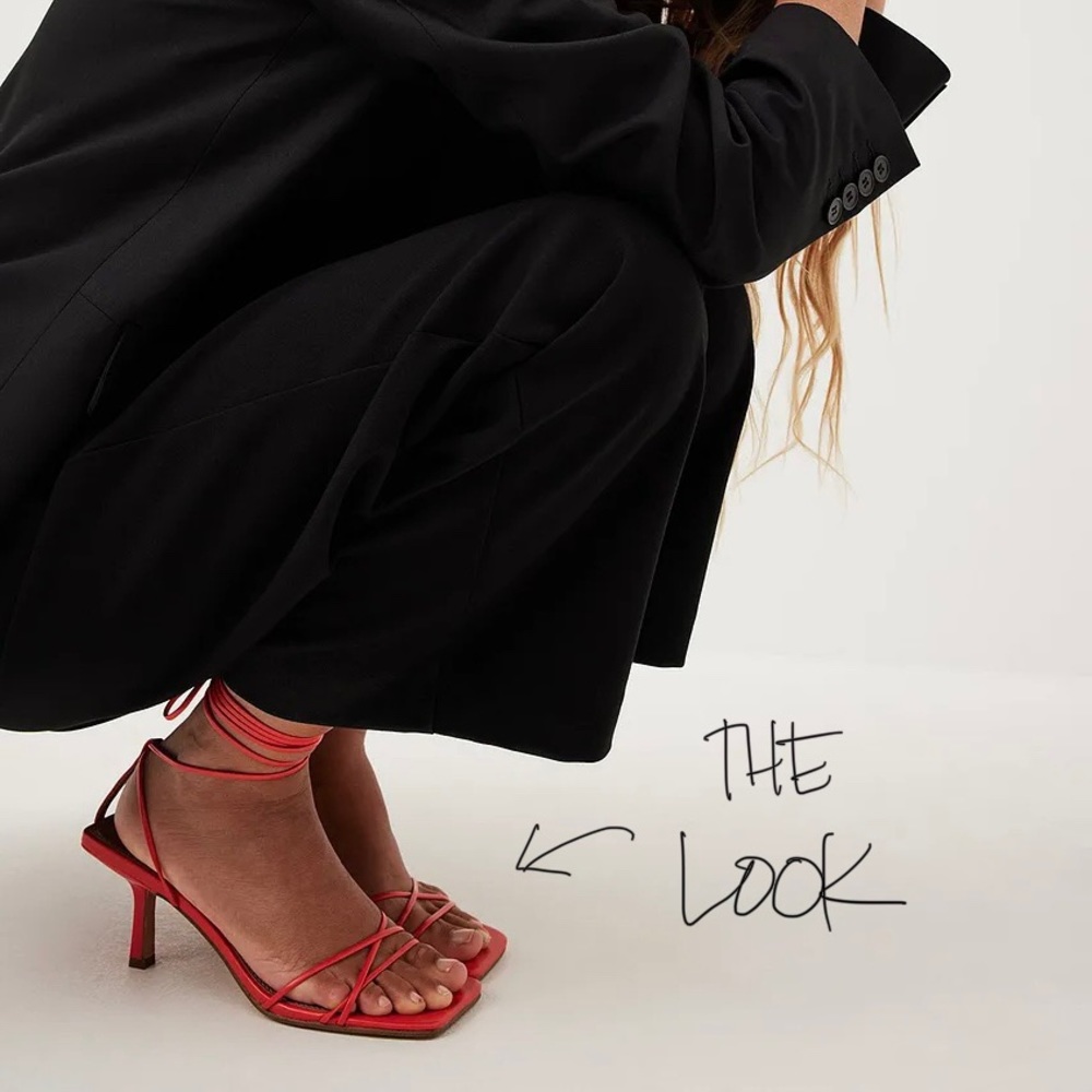 Heeled Sandals with Thin Straps